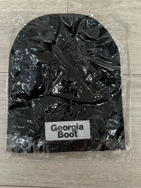 Georgia Boot Black Cuffed Knit Beanie
